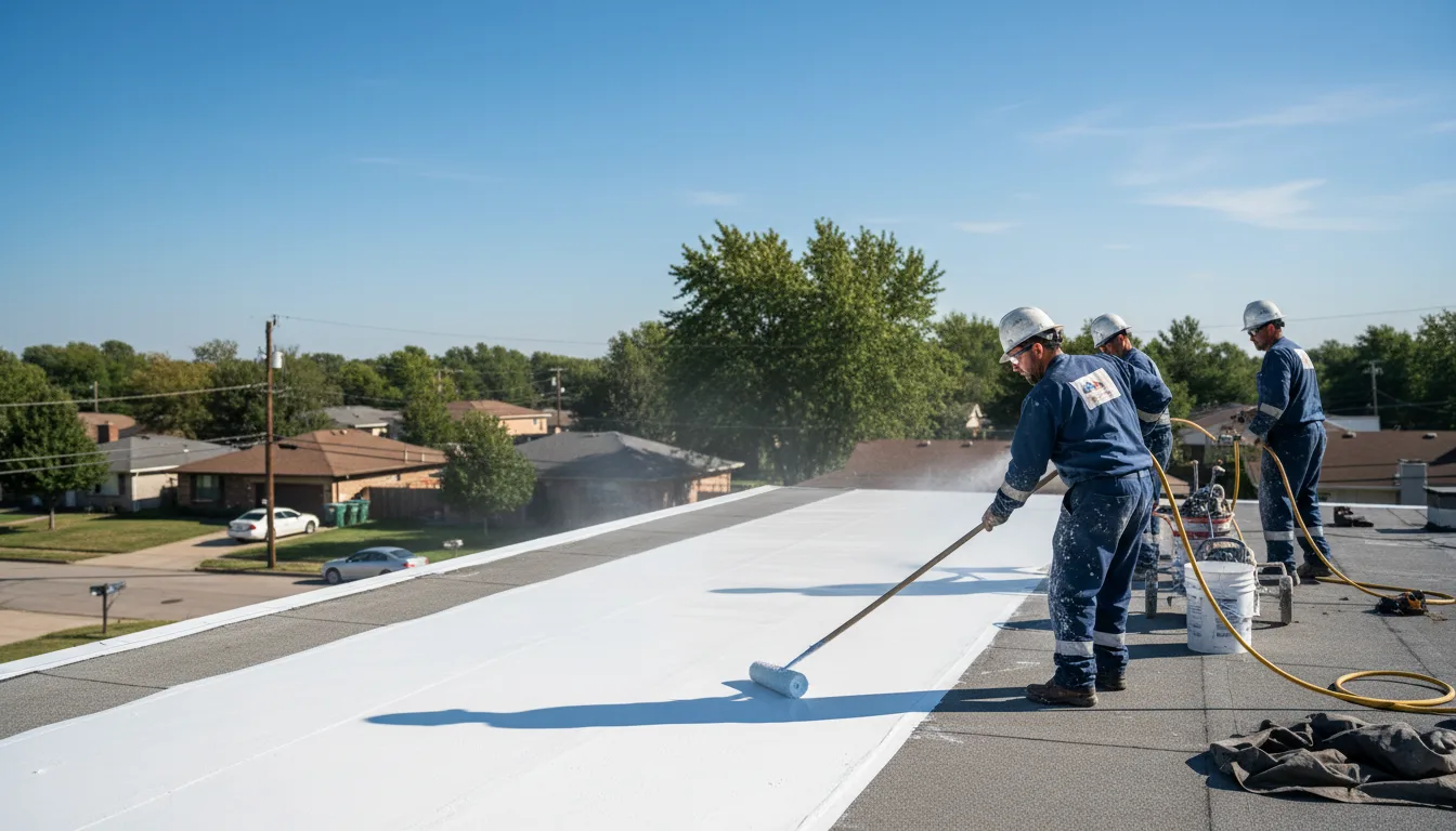 Commercial roof coating in Mosby, MT near me